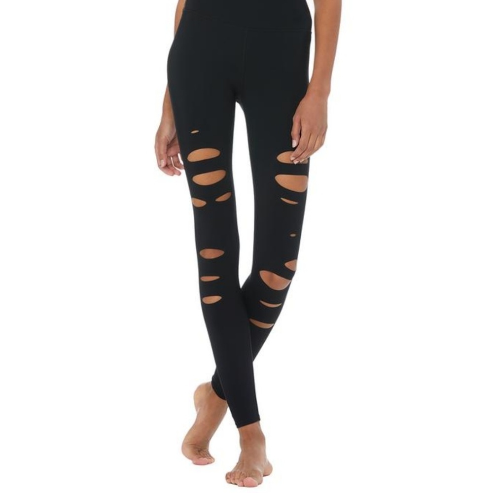 BEST PRICE Alo High Waist Ripped Warrior Leggings